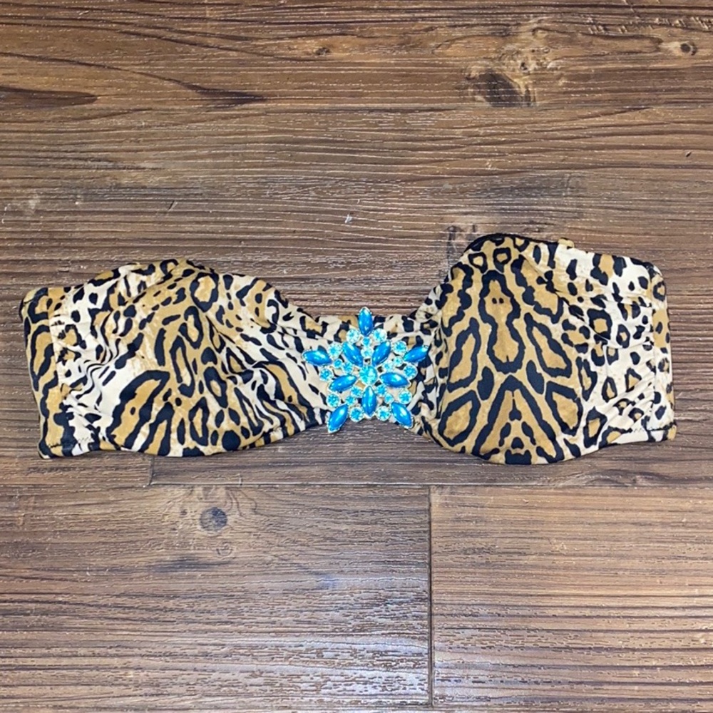 Victoria’s Secret Leopard Bikini Top Size S - Picture 3 of 6